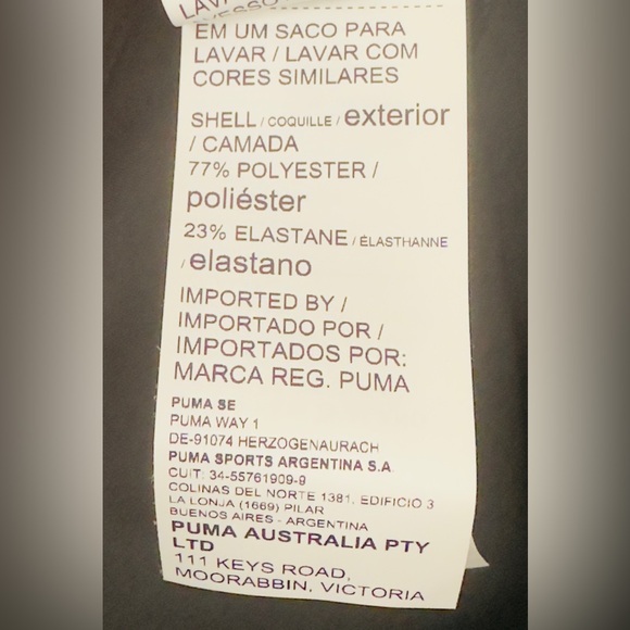 PUMA -Crystal Galaxy Women's  Black Bodysuit with open back & snap crotc… - Picture 11 of 12